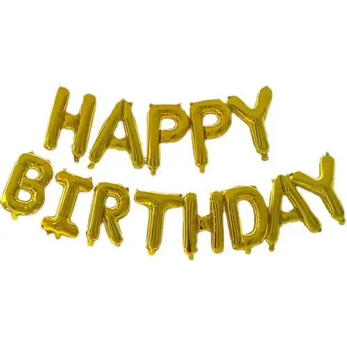 装饰生日快乐背影挂饰英文字母happybirthday气球气球