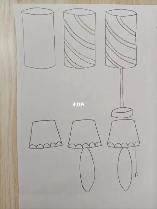 简笔画368台灯