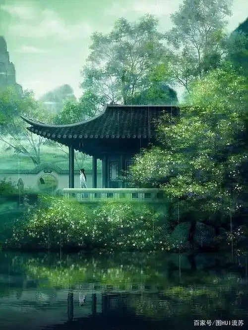 古风唯美绿色壁纸