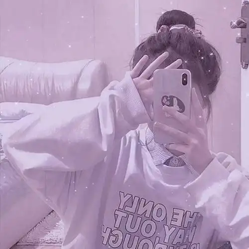 手机控可爱女生头像