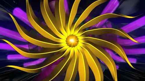 原创金色3d空间立体穿梭动感节奏