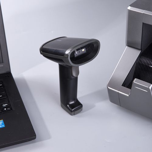 得力14950w一维二维屏幕超市快递物流条码无线条码扫描枪
