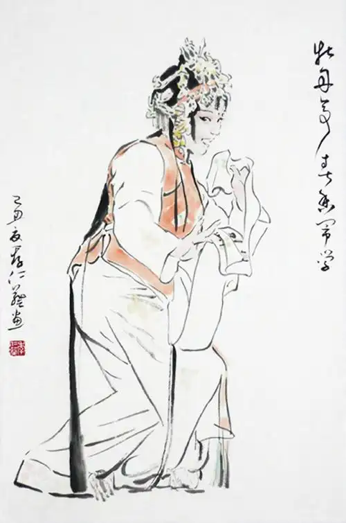 季仁葵绘画作品《梨园曲》系列欣赏