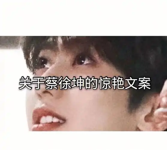 蔡徐坤就是我最好的文案