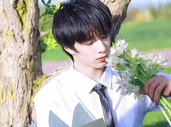 穿白衬衫的刘耀文就是校草本草吧_高清图集_新浪网