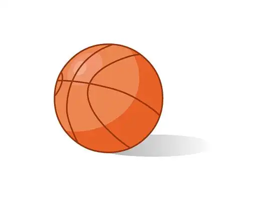 彩色手绘卡通篮球体育运动元素png素材