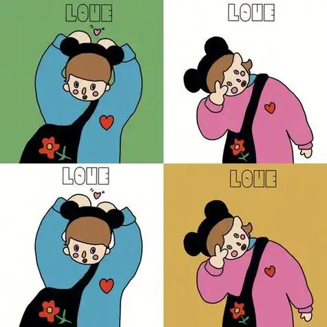 七夕情侣头像歪头杀78