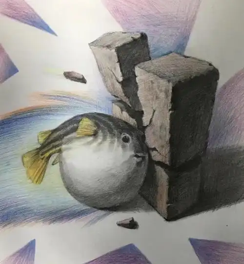 【寒假班特色课程 ·创意素描】几何形体的创意联想营造故事情景氛围