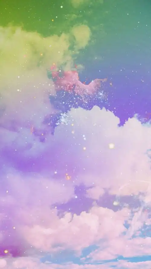 我的壁纸≯ 唯美 天空 流云 繁星 竖屏壁纸