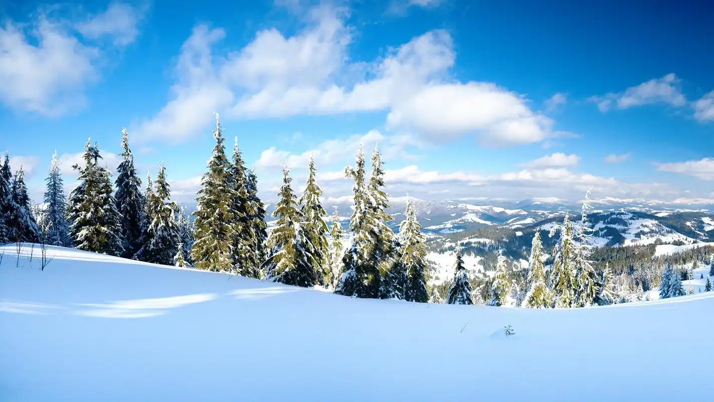 精选好看的冬天银装素裹冰雪世界高清自然风景桌面壁纸下载8张
