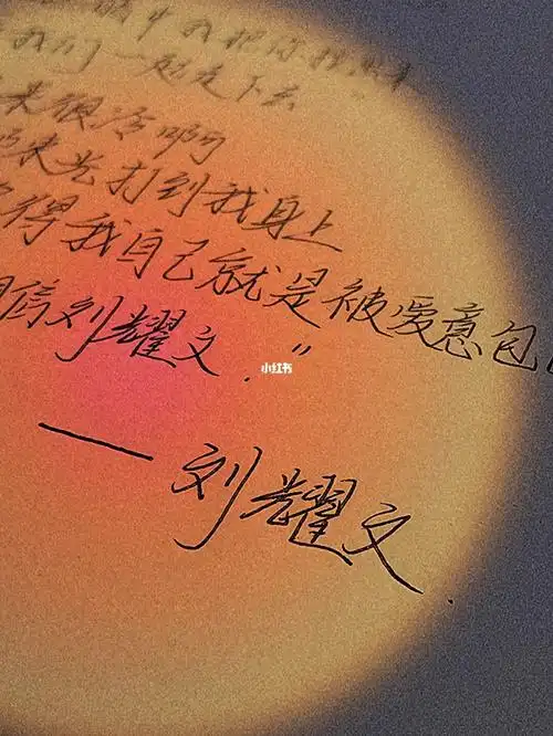 练字打卡  #刘耀文  #刘耀文语录