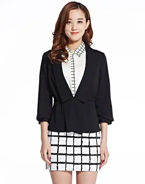 黑色女士西服
