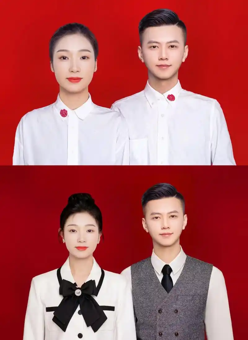 结婚登记照,当然要修的精益求精哦