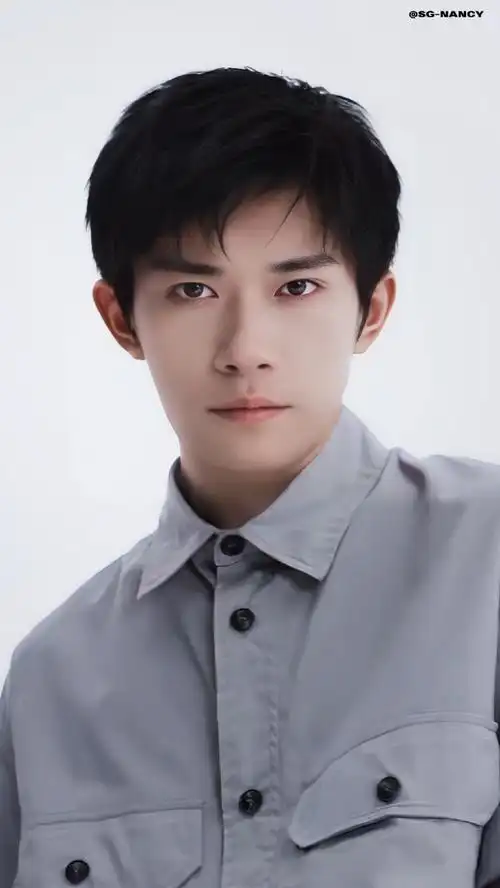 易烊千玺黑白丝巾##emporio armani全球代言人易烊千玺