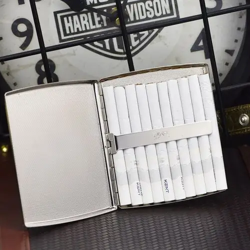 进口tsubotapearl坪田明珠真皮烟盒复古古可10支烟盒