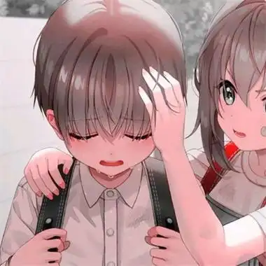 超甜的情侣头像一对两张卡通动漫情侣头像可爱图片