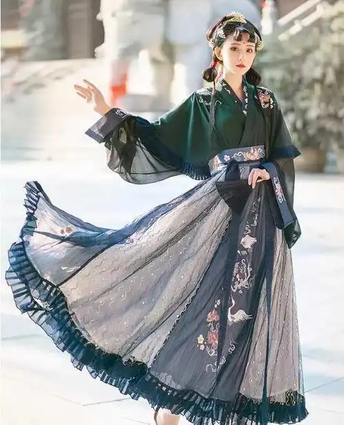 周也的晋制汉服,被遗忘的最美汉服 - 晋制汉服形制 - 实验室设备网