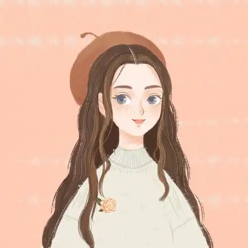 文艺手绘风女生可爱唯美头像图片