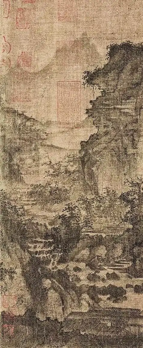 《北宋李成茂林远岫图轴》是由北宋代画家李成所作的一副画作,现 - 抖