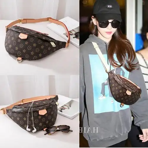 特价唐嫣同款包lv_2019新款v-lv0g明星唐嫣同款时尚腰包秋冬ins超火