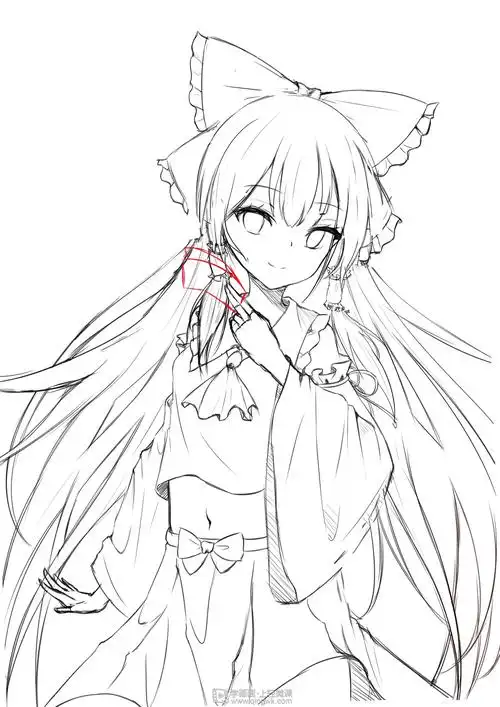 《构图练习之草稿绘制—动漫人物构图基础的练习》by shinku