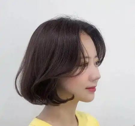 齐肩短发直发发型图片 圆脸 新款,圆脸适合齐肩短发吗---稻草号