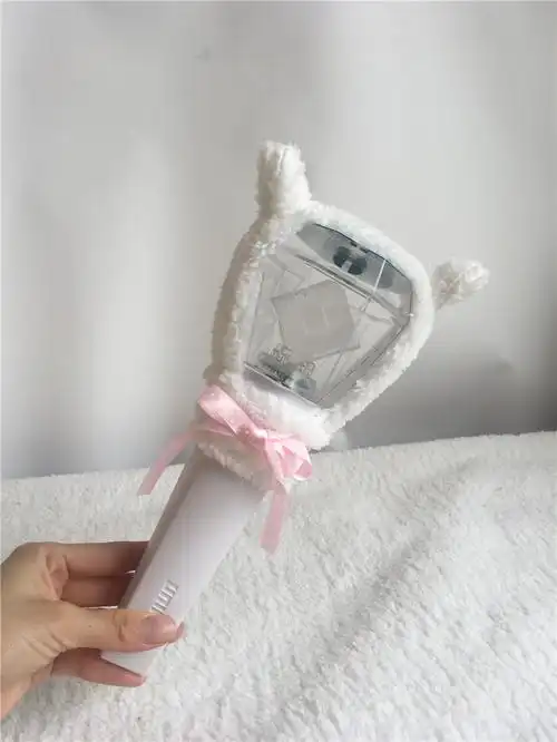 unine应援棒灯套毛绒套子粉丝见面会演唱会李汶翰闪光棒套子周边