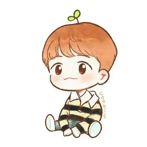 边伯贤q版边伯贤头像手绘图边伯贤漫画插画exo手绘图