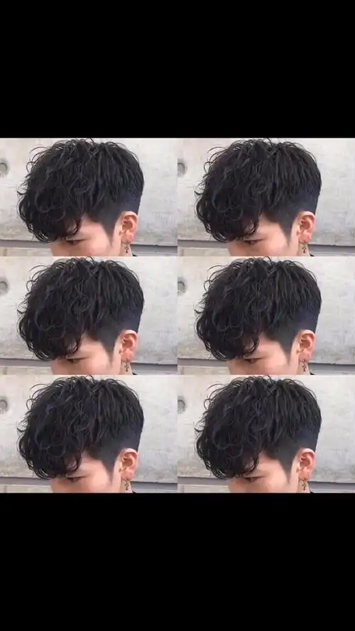 男士发型纹理碎盖适合高额瓜子脸瘦长脸纹理烫