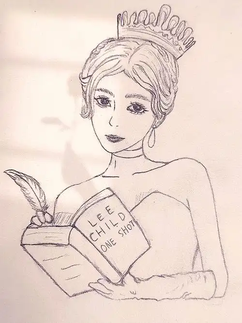 鞠婧祎绘画过程