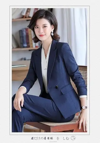 微羽轩职业装女装套装小西装正装女面试前台酒店专柜女士工作服经理