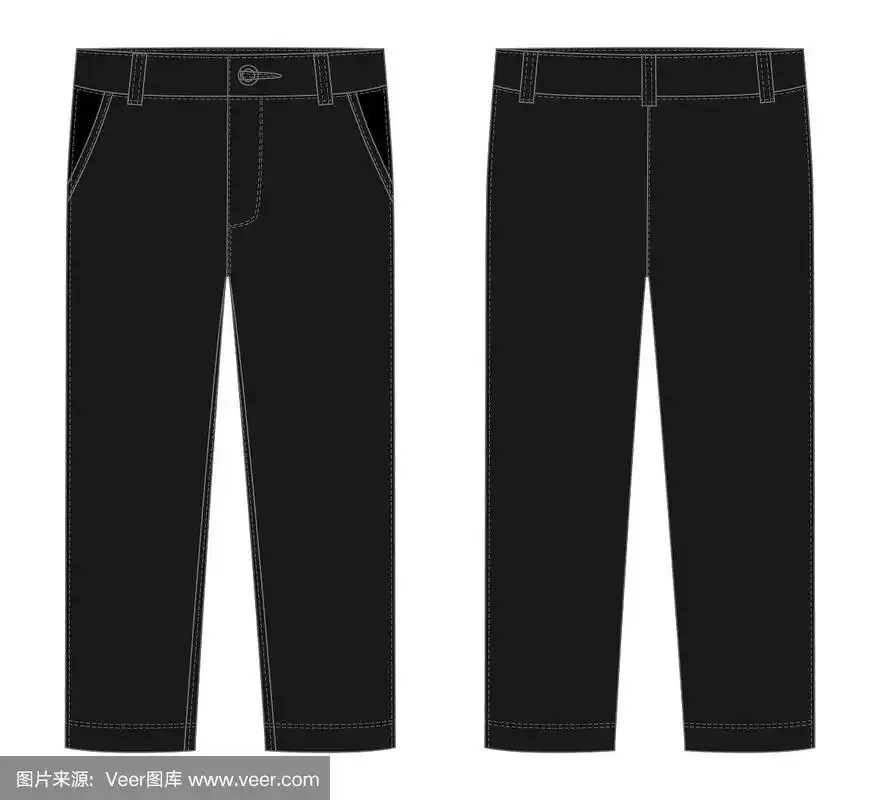 儿童裤子设计模板.