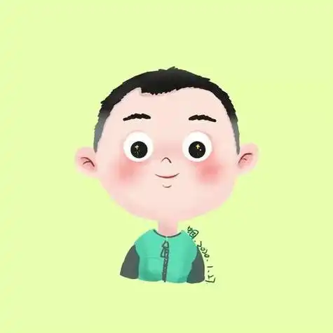 成熟寸头男生卡通头像(寸头微胖卡通男生头像) - 动漫卡通头像 - 艾伊