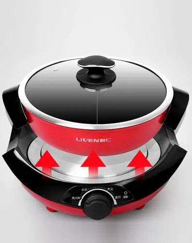 利仁hg-s480a电火锅鸳鸯锅多功能家用大容量分体