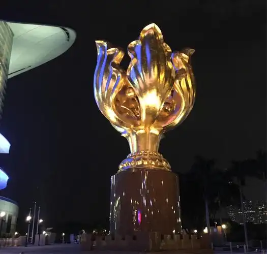 香港紫金花塑像
