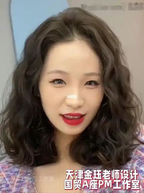 复古港风卷发无需打理显发量显脸小