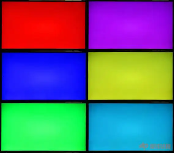 首先进行的是纯色测试