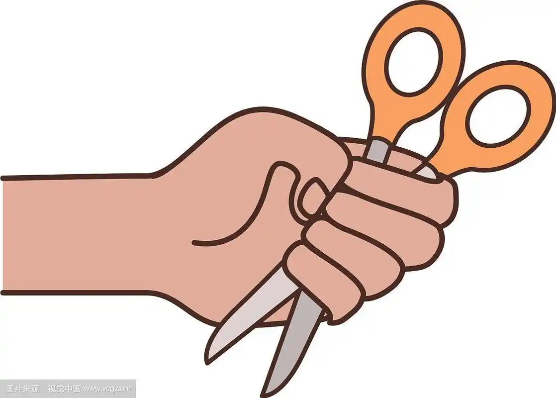 手用剪刀孤立的图标