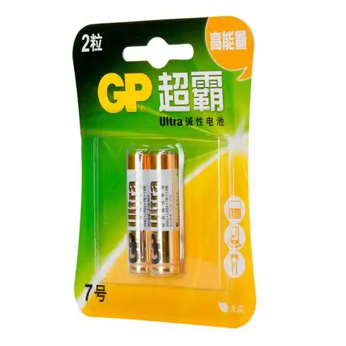 超霸 碱性电池,24a-l2,7号2粒/卡 单位:卡