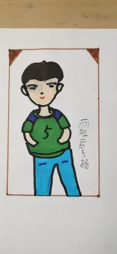 一年级美术期末展示《自画像》(一·17班)