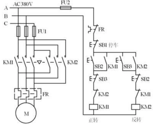 案例十 三相异步电动机正反转控制电路图详解