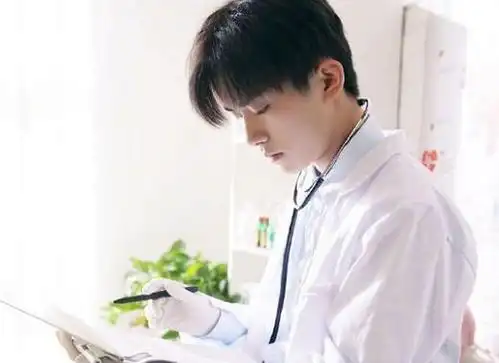 易烊千玺新电影剧照,穿白大褂看片子,造型和手法神还原医生