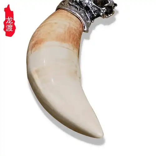 虎牙吊坠原创泰国收藏文玩时尚饰品项坠男女女款项坠