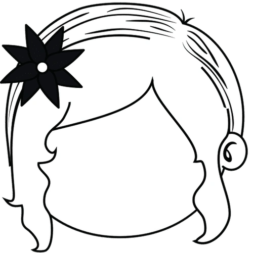 女孩脸图标 girl face icon