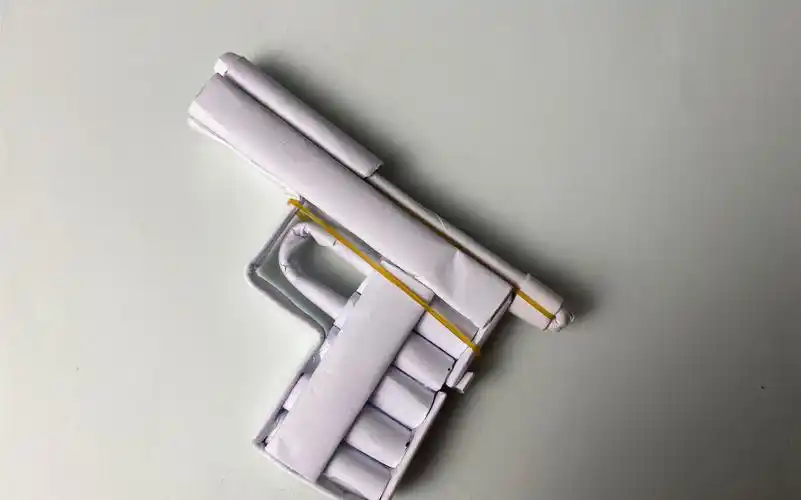 迷你手枪折纸教程