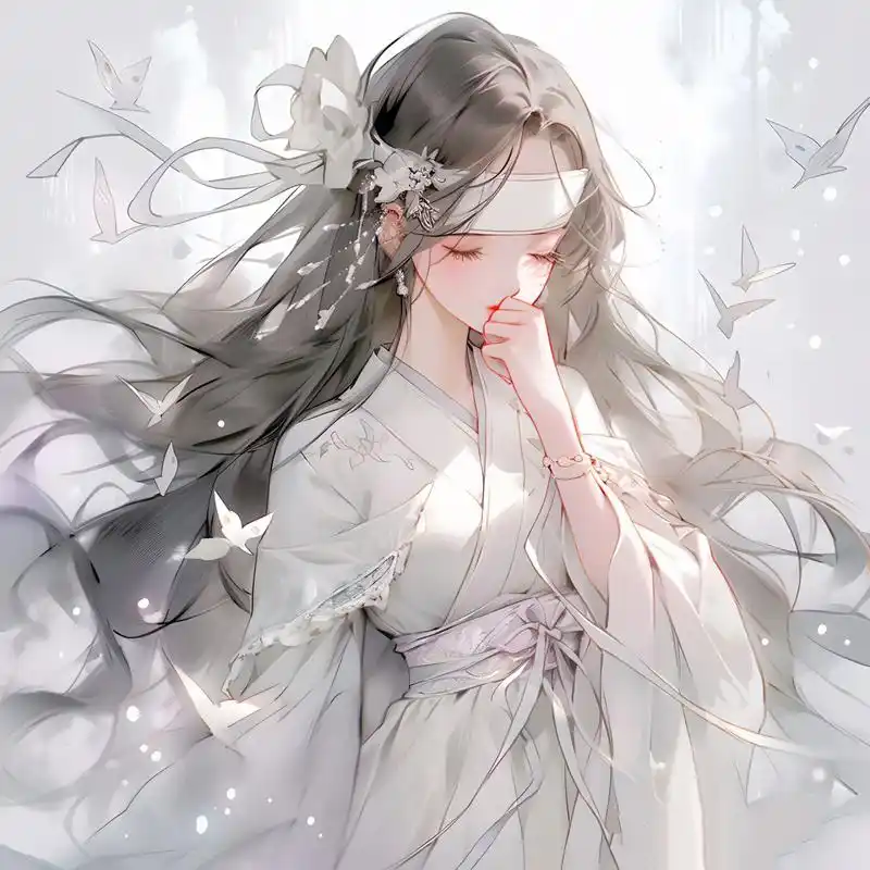 白色系,好仙呀,大爱!▏古风女生头像