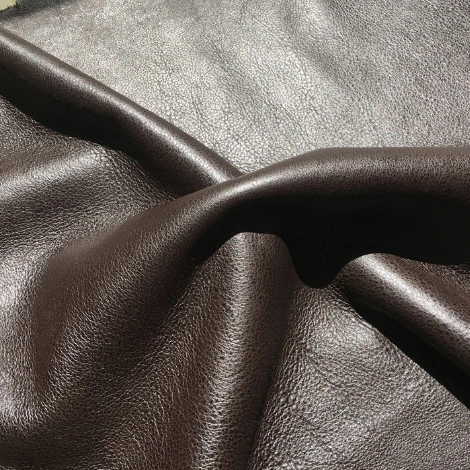 供应 深棕色羊剪绒皮毛一体 英皮男士服装用羊皮革整张羊皮擦.