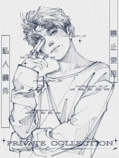 速写版千玺我太喜欢画衣褶了,选了两张发一下～#易烊千玺