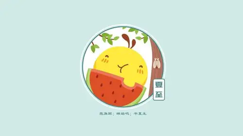 二十四节气油爆叽丁创意卡通图片壁纸