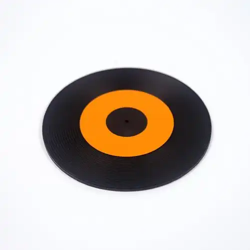 硅胶环保创意唱片杯垫复古光碟水壶垫光碟桌垫酒吧ktv环保耐热垫